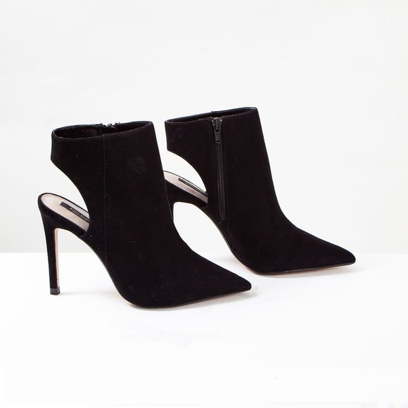 Zara Ankle Boot with Cutout Heel - Picture 2 of 4